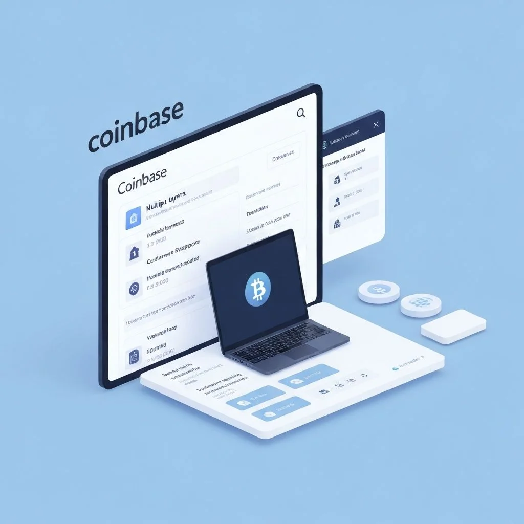 Coinbase brand logo with silhouette